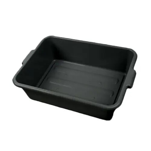 Thunder Group PLBT007B 20-1/2" x 15-1/2" x 7" Black Polyethelyne Bus Box