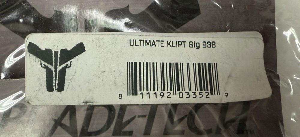 Blade-Tech Ultimate Klipt Sig Sauer 938 Holster
