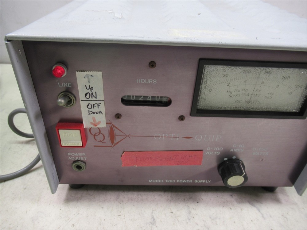 Opti-Quip 1200 Microscope Power Source & 770 Arc Lamp Housing Fluorescence