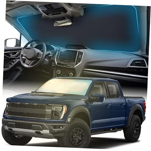 Car Sun Shade for Windshield, Reflective Windshield Sunshade, 240T Polyester,