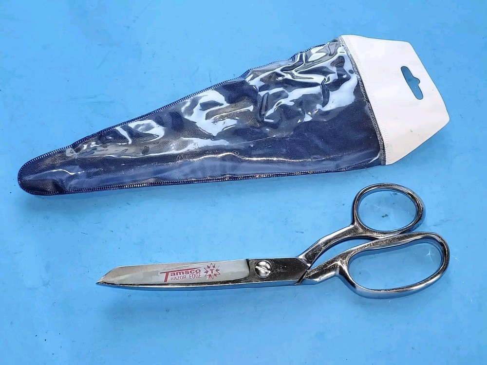TAMSCO Razor Edge, Scissors & Carrying Case, Polished Chrome