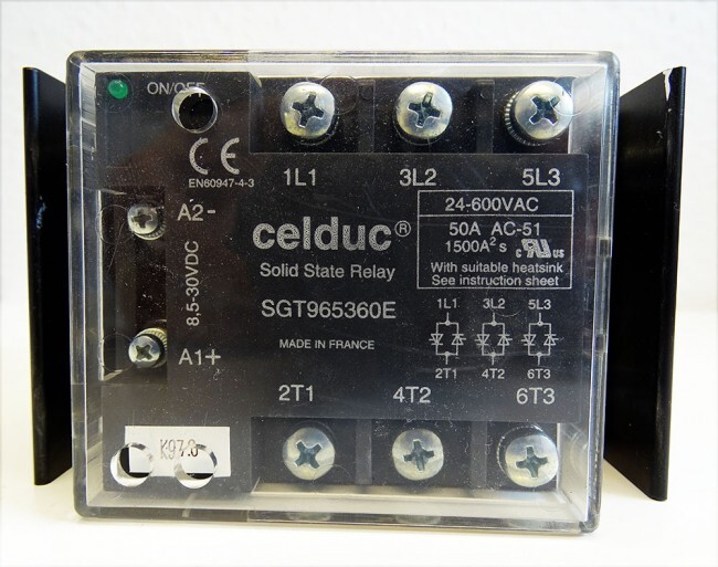 Celduc SGT965360E 50A, 8.5-30VDC Solid State Relay -used-