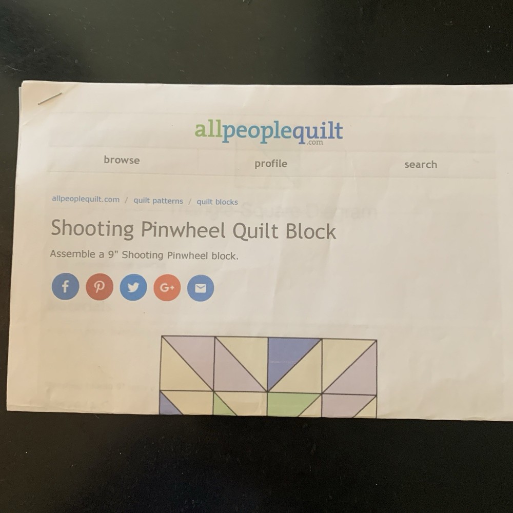 3 Quilt Patterns Instructions Sewing Crafting Not Average C Pinwheel