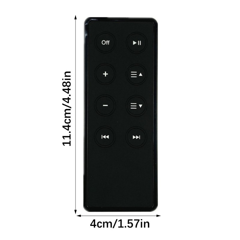 Long Battery Life Remote for Speaker Systems Wide Compatibility Plastic Texture