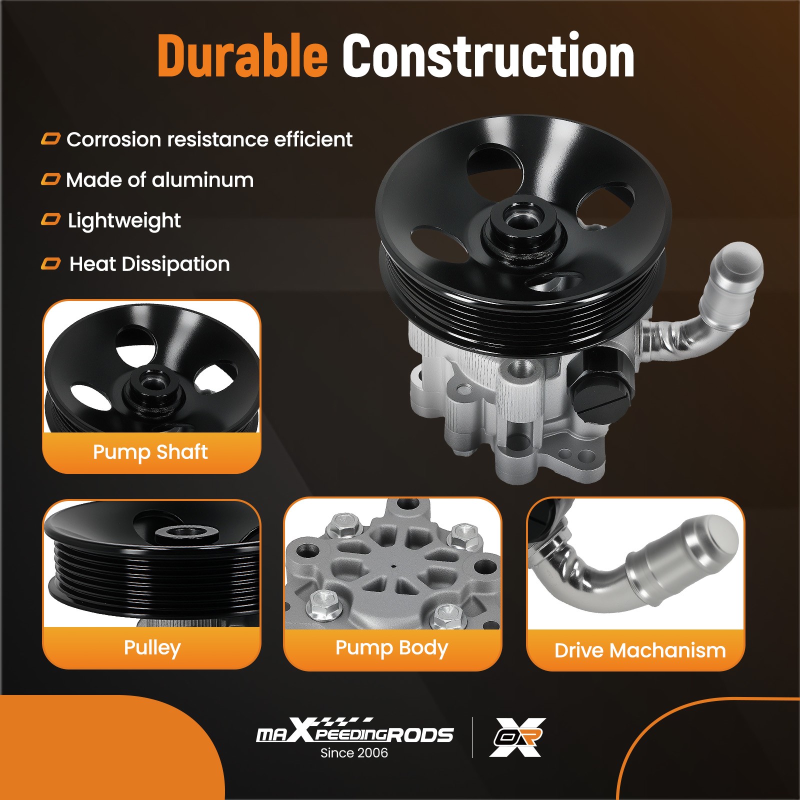 Power Steering Pump for Jeep Commander Grand Cherokee V8 5.7L 21-5461 2005-10