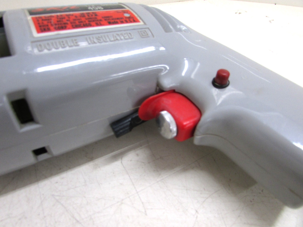 VINTAGE SKIL TOOLS 1/2” REVERSIBLE / ADJUSTABLE SPEED CONTROL TRIGGER DRILL 458