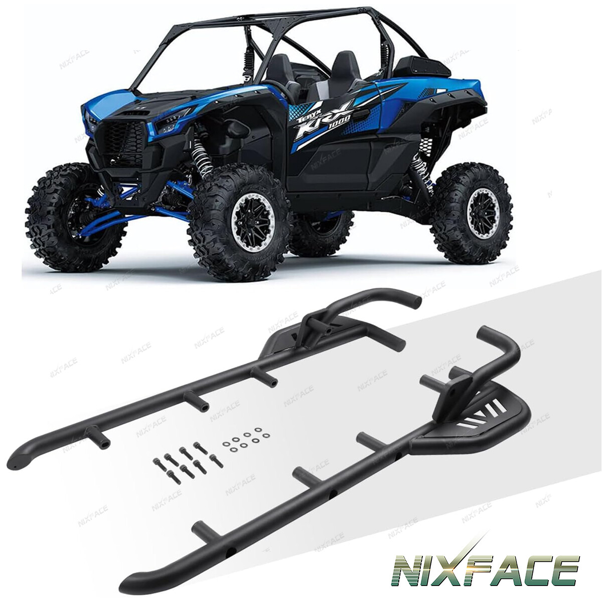 Rock Sliders Side Nerf Bars 2 Door for 20-23 Kawasaki Teryx KRX 1000 #99994-1314