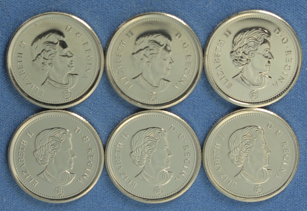Canada 2012-2017 Dime Combo (10 Cents) - from a Original Mint Rolls