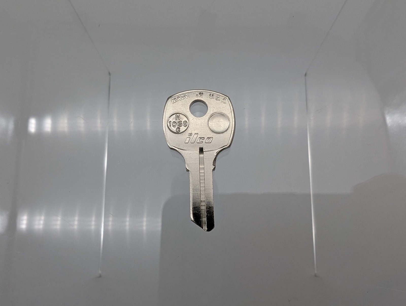 10x Ilco N1069G Key Blanks for Some National Cabinet Locks Nickel Plated