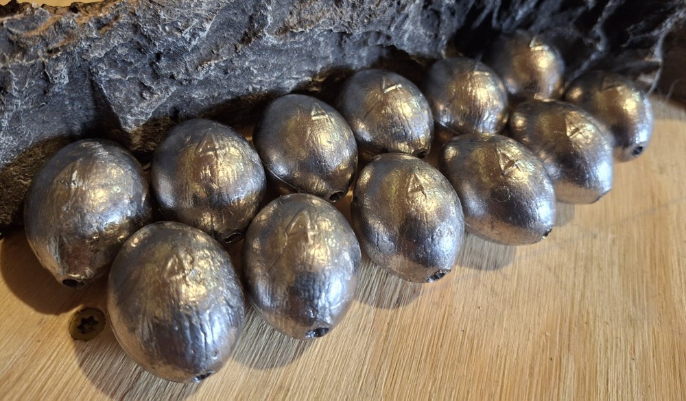 4 Oz Egg Weights - Texas Rig Decoy Weights - Per Dozen (Qty - 12)