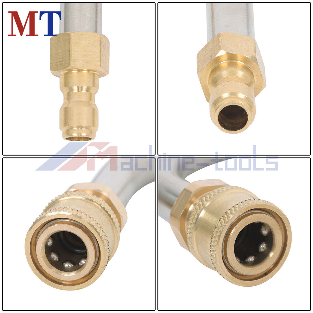 High Pressure Washer Gun Extension Wand Lance Gutter Cleaner Nozzles Kit 4000PSI