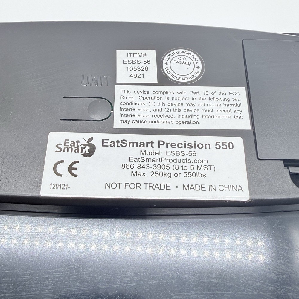 EatSmart Precision 550 Pound Extra-High Capacity Digital Bathroom Scale