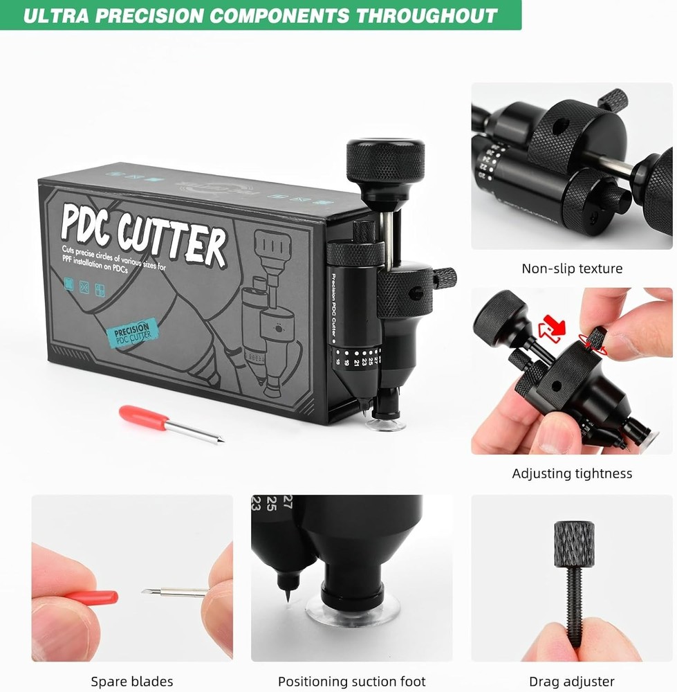 Gomake PPF Precision PDC Sensor Cutter,18mm-32mm Precise Car Radar Hole Cutti...