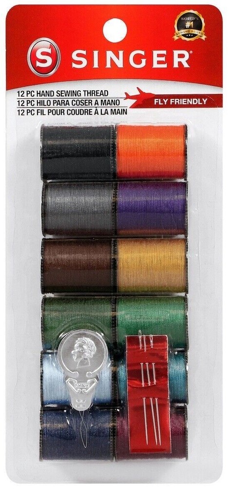 Singer Notions 60641 Polyester Thread 25yd 12/Pkg-Dark Shades