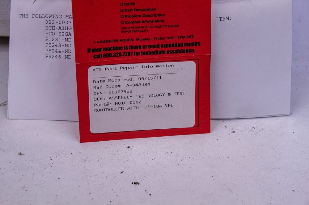 30103958 M010-0302 Controller with Toshiba VFB