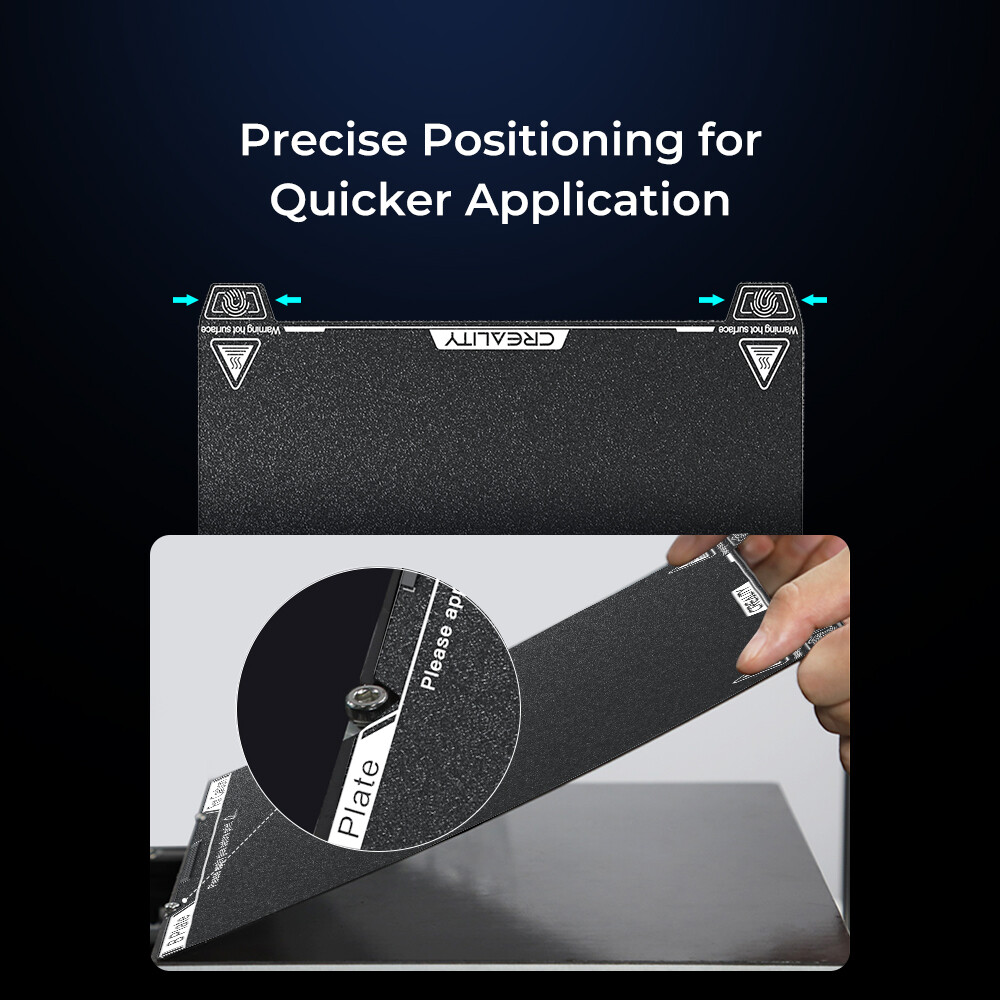 Creality K1C Build Plate 235x235mm Textured PEI Flexible Spring Steel for K1C