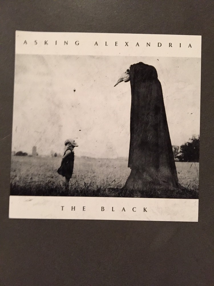 Asking Alexandria The Black Rare Promo Sticker Record Store Alternative Alt Rock