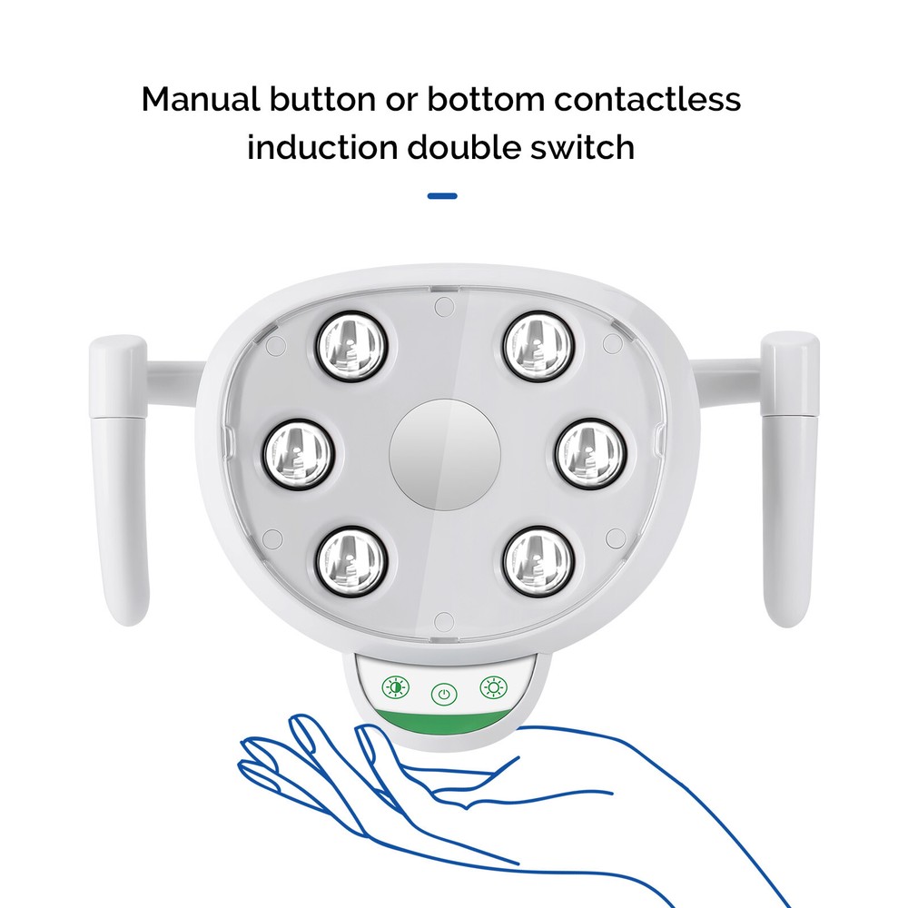 COXO Dental Oral Light Operating Light 6 LED Induction Double Control System