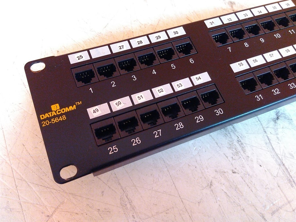 DataComm 20-5648 48 Port Cat 6 Network Patch Panel