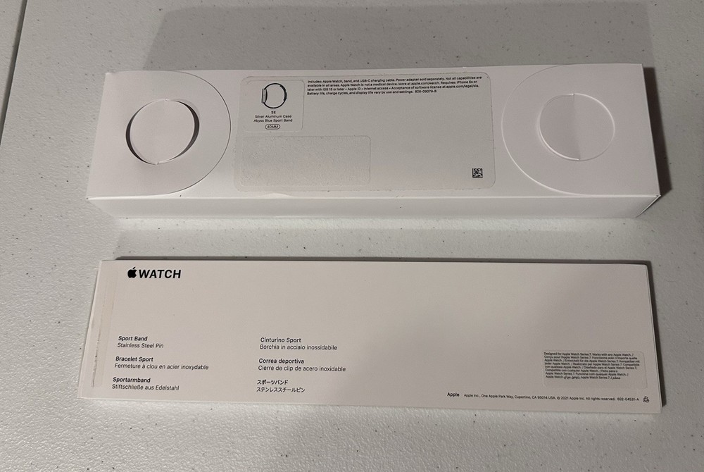 Apple Watch SE Silver Blue 40mm BOX ONLY