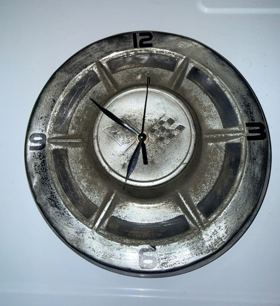 Unique Hubcap Clock with Mechanism