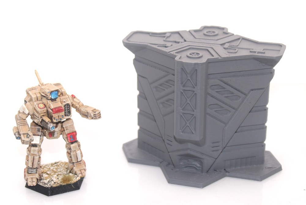 BattleTech Hexed Condo Life Building 3D Printed