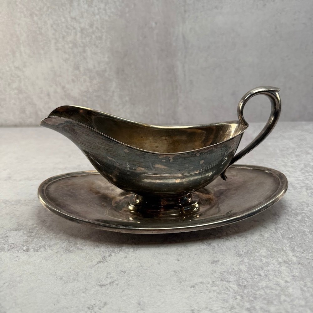 Antique 1883 FB Rogers Silver CO Tea Urn Pot Neiman Marcus Silver-plated 4 Set