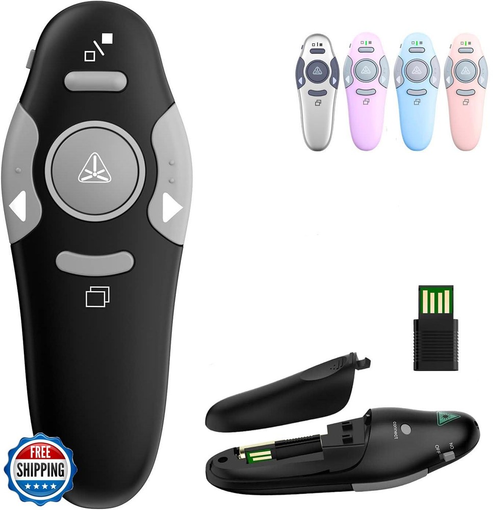 QUI Presentation Clicker Wireless Presenter Remote Clicker for PowerPoint Pre