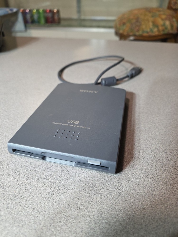 Sony USB Floppy Disk Drive Model No. MPF82E Tested & Works