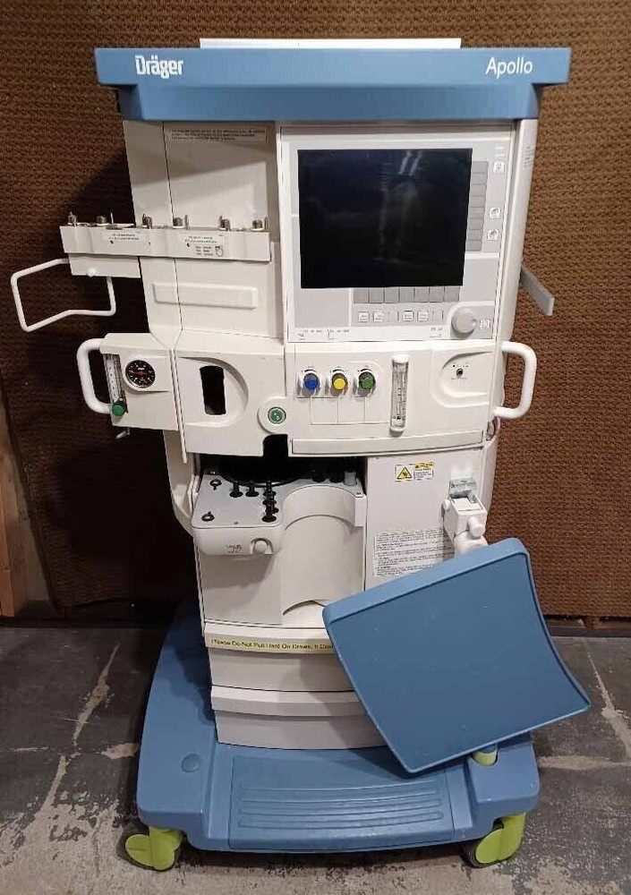 DRAGER APOLLO ANESTHESIA MACHINE WITH (4.30.05 SOFTWARE VERSION MAN.SPONT VOL...