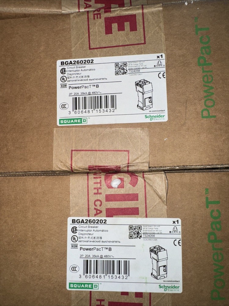 SQUARE D BGA260202 20A 480V NSNP
