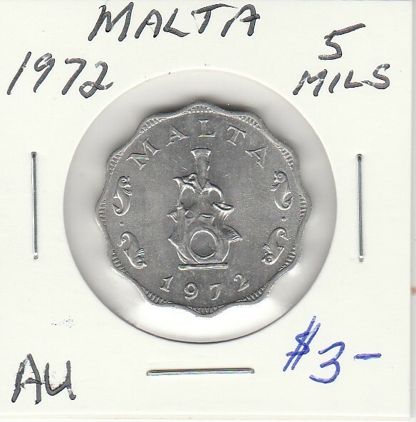 Malta 1972 5 Mils