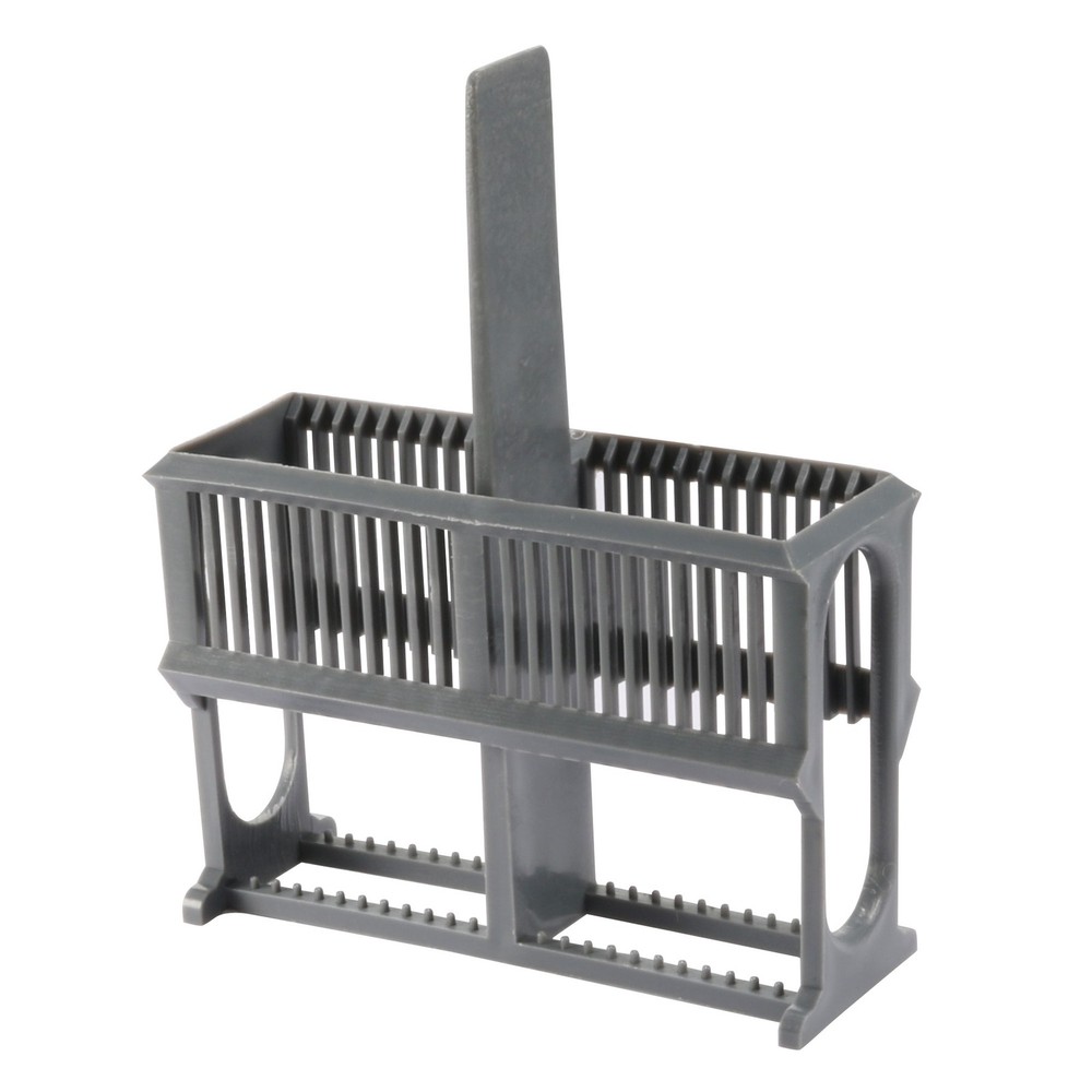1 x Microscope Slides Rack 24 Positions Polypropylene Staining Rack Gray