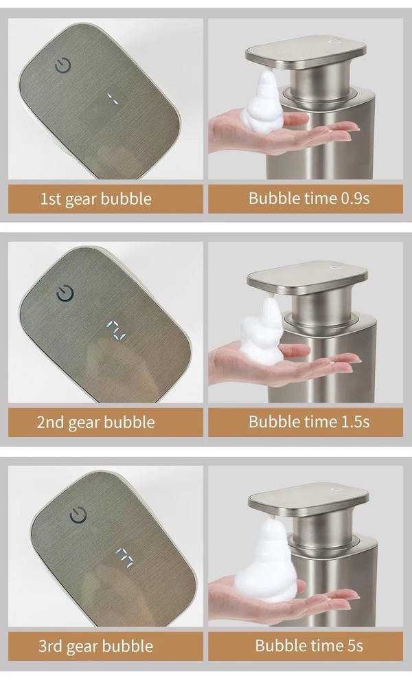 Automatic Rechargable Soap Dispenser, Liquid Soap Dispenser, Touchless 450ML