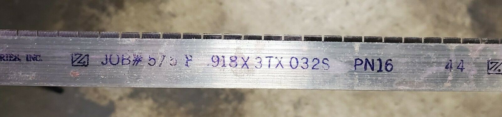 Zimmer Industries Steel Rule 918X3TX032S PN16 44 Partial Box - 52 Count