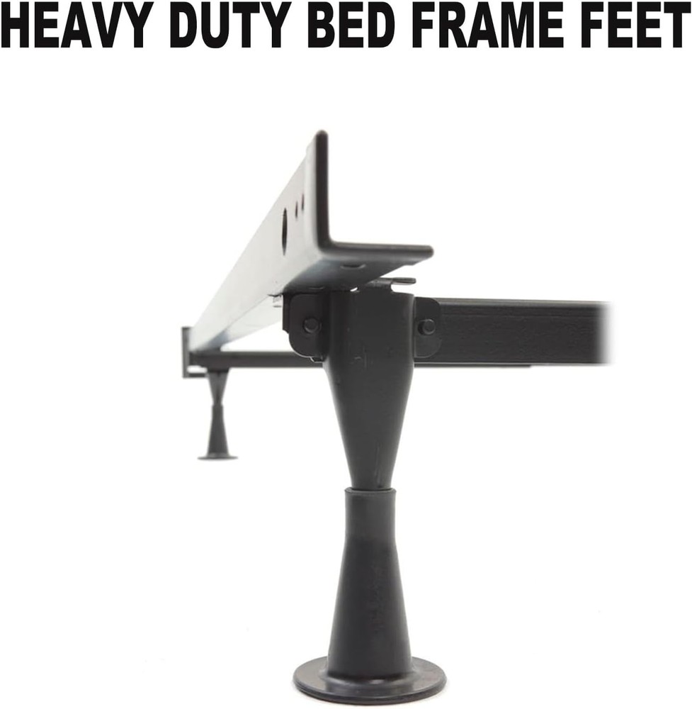 6PCS Reinforced Bed Frame Feet That Replace Wheels. Prevent Sliding. Sturdy...