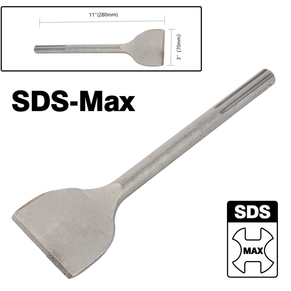 3'' x11'' SDS MAX Chisel SUNGATOR Heavy Duty Rotary Hammer Flat Chisel Bit Tool