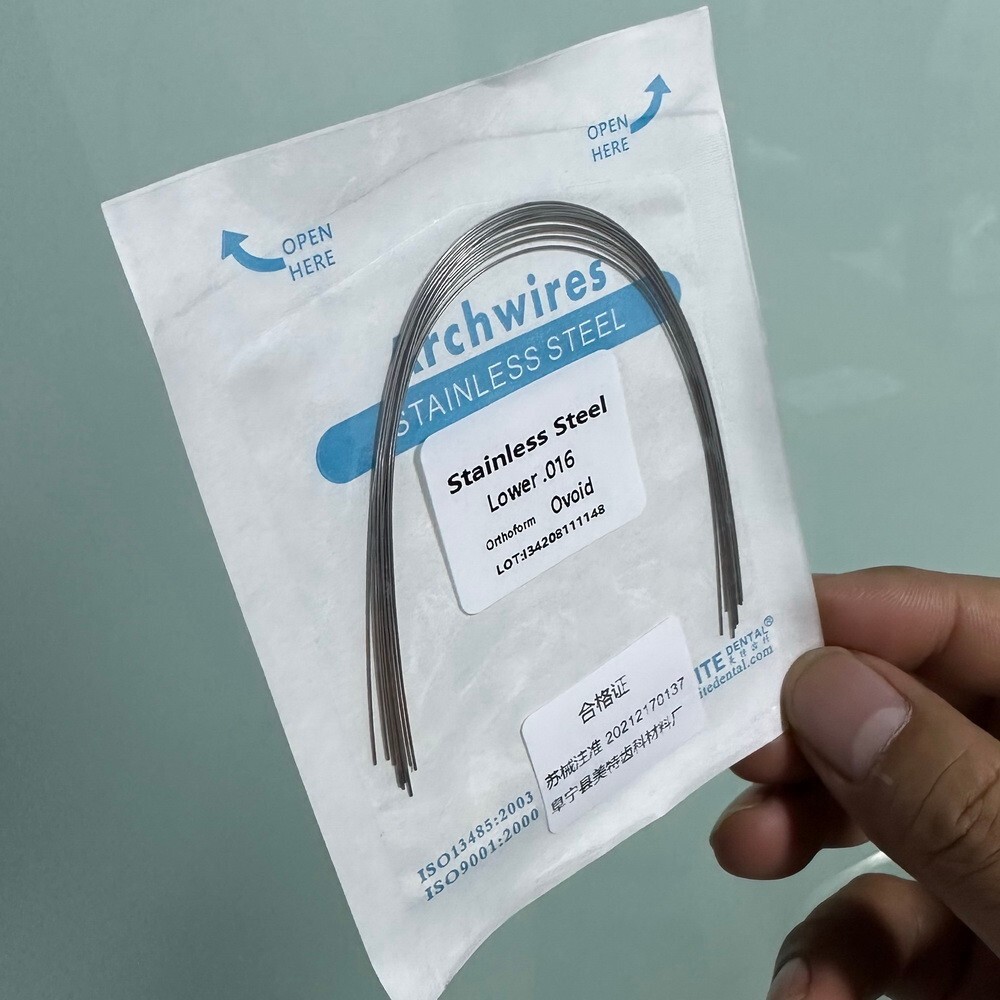 Dental Orthodontic Arch Wire NiTi Stainless Steel Ovoid/Natural Round Wires