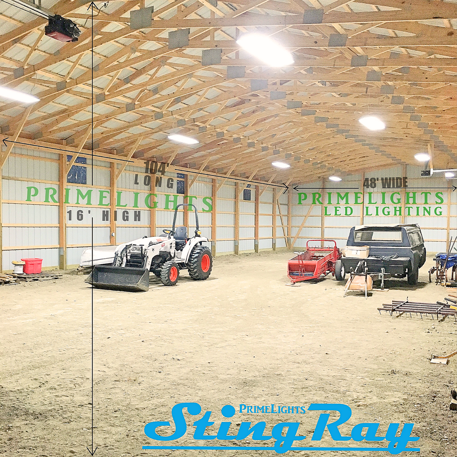 SUPER BRIGHT LED SHOP LIGHT Ultimate Garage Utility Shop Light Made in USA 5000K