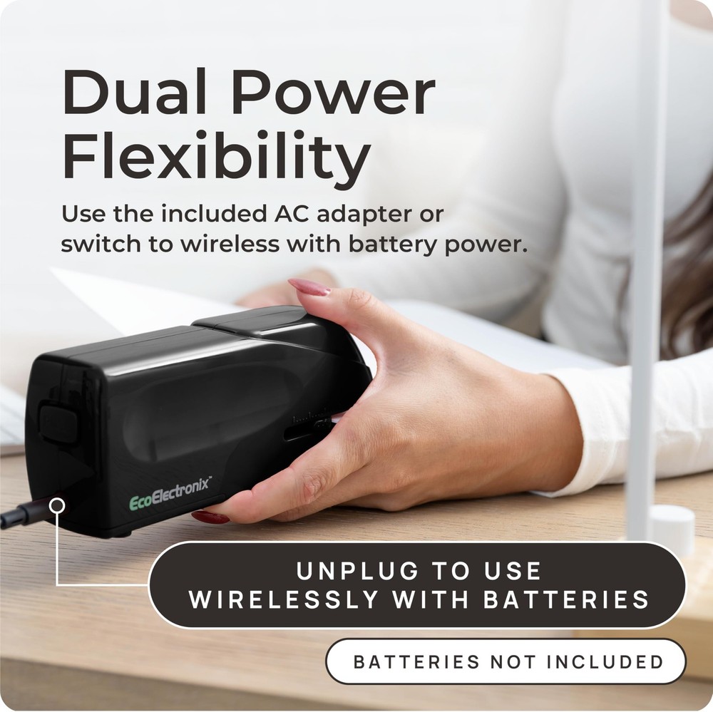 Portable Automatic Electric Stapler - 30 Sheet Capacity, Quiet Operation, Jam
