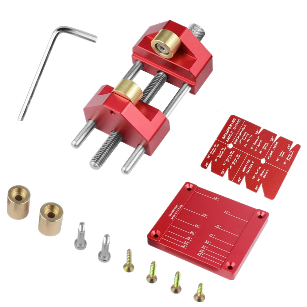 Precise Chisel Sharpening Jig Kit Honing Guide System for Woodworking Chisels👉