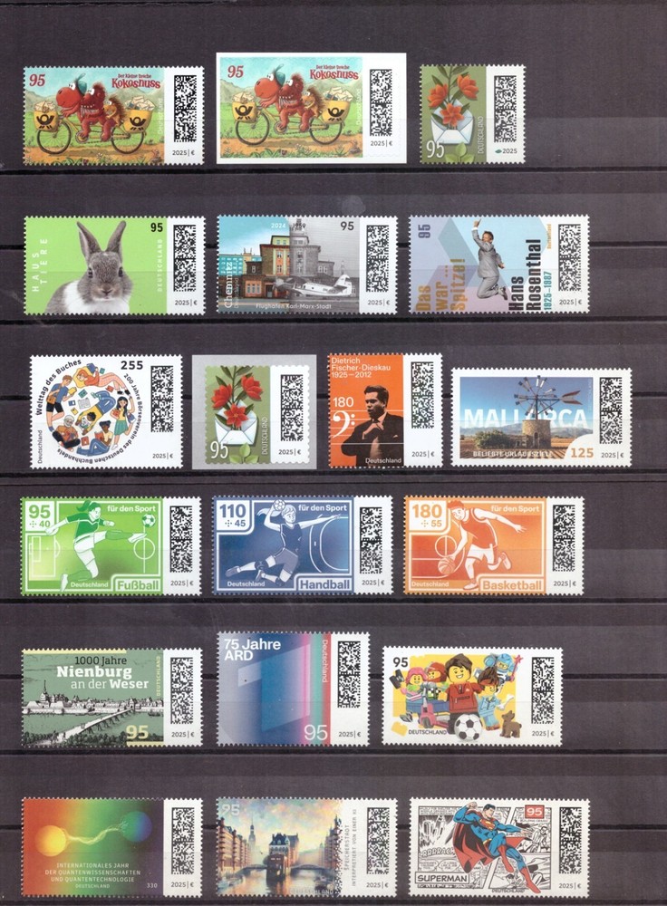 Germany 2025 complete yearset + self adhesive with sheets MNH without booklets