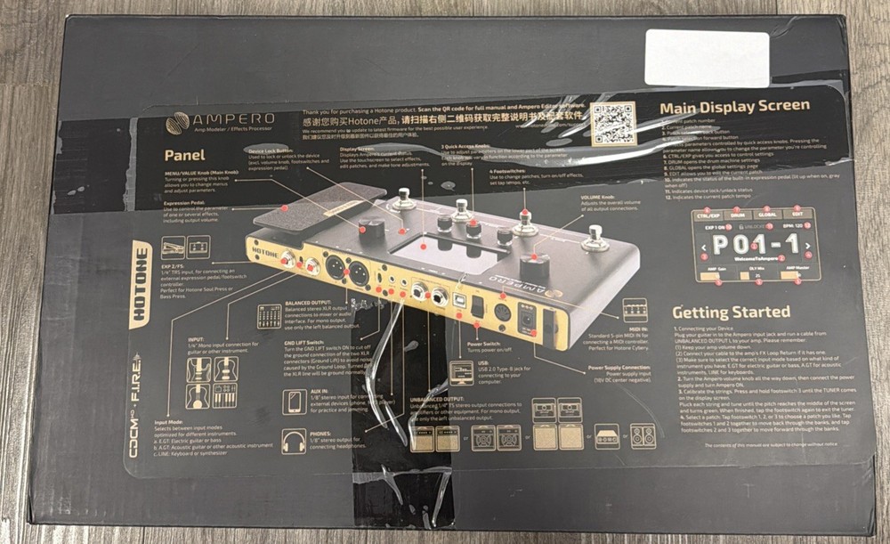 Hotone Ampero Amp Modeler/Effects Processor - MP-100