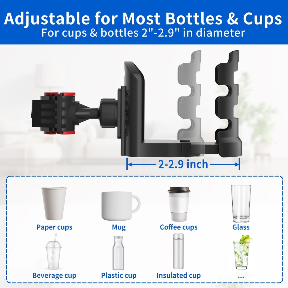 Adjustable 360 Degree Mic Stand Drink Holder Clamp