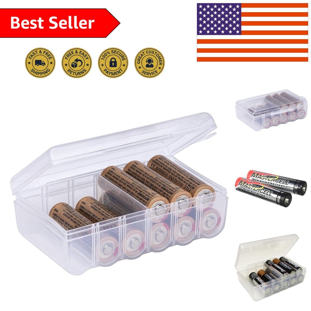 Effortless Battery Management: 12 AA Organizer Case for Crafts & Home Use