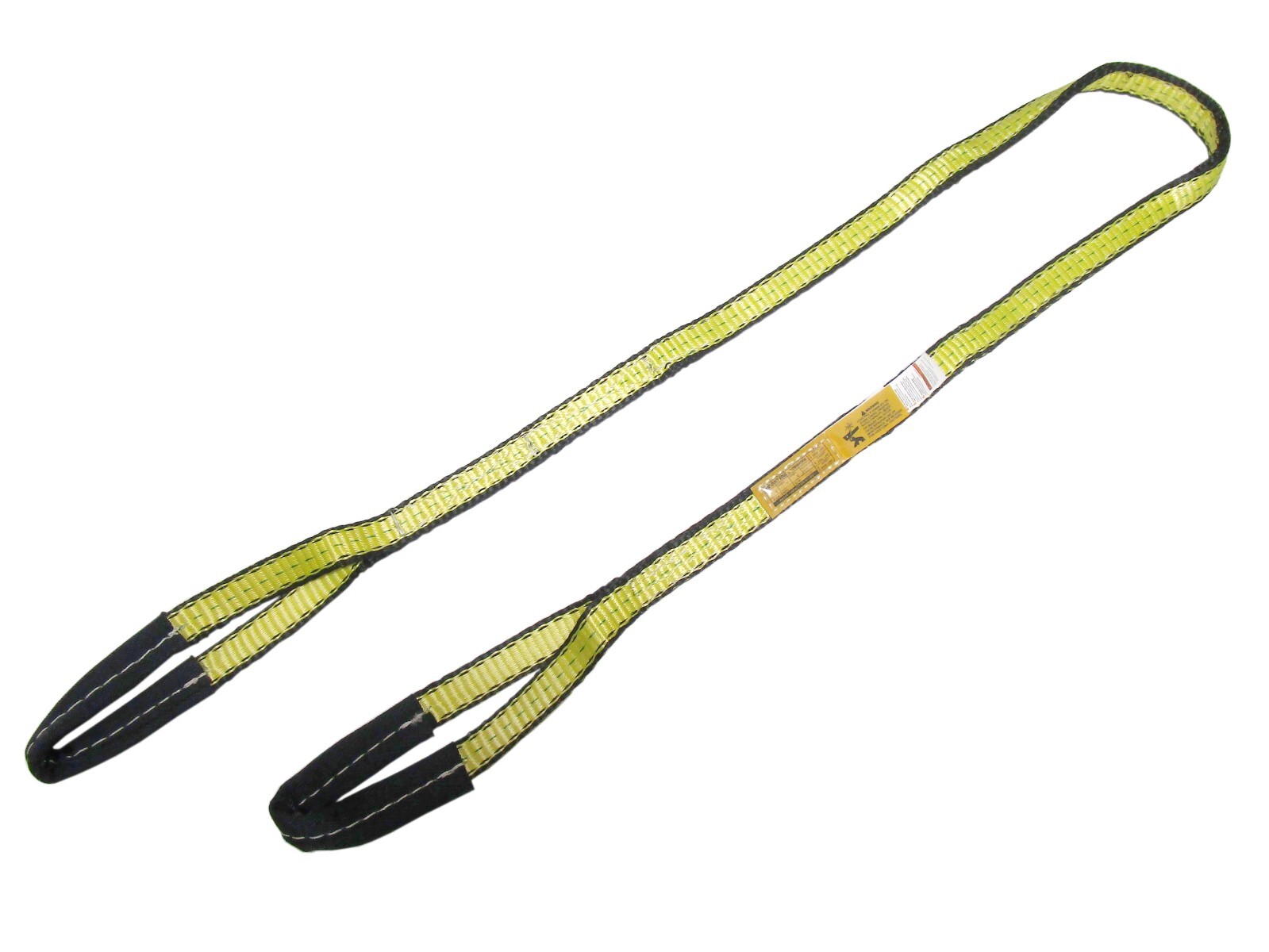 Web Sling 1" x 2 FT Synthetic Eye and Eye Lifting Strap Choker Tree Saver (2 PC)