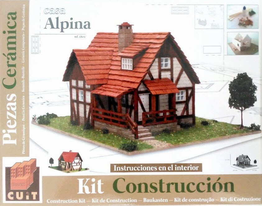 CUIT Ceramic Building Construction Kit, Alpine House (1:50)