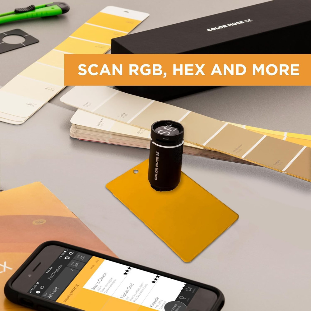 SE Colorimeter, Paint Color Matching Tool, Portable Color Reader, Color Sensor,