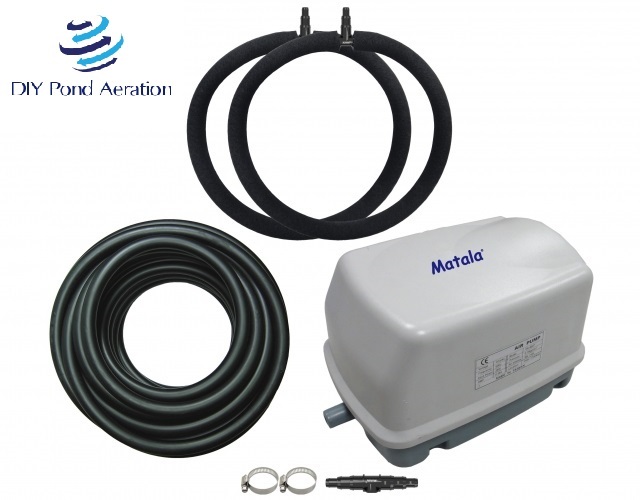 NEW 1/2 acre Medium Pond air diffusion AERATION / AERATOR Complete KIT 2.5cfm!