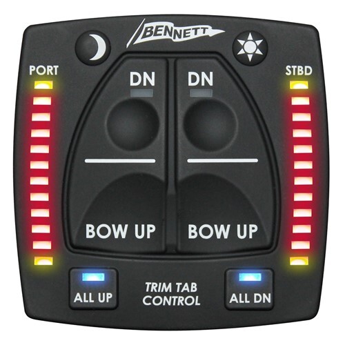 Bennett Marine Obi9000-H Control With Indicator Lights For Hydraulic Tabs